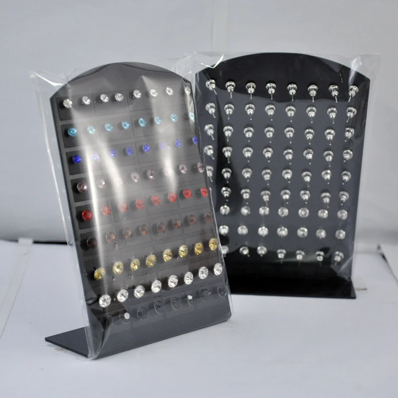 Женские серьги гвоздики из нержавеющей стали 4 6 мм 10 комплектов|earring card|earring