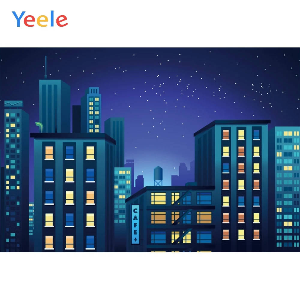 Yeele ночное здание города супергерой дети ребенок Персонализированные
