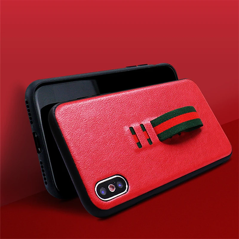 SPCASE палец кольцо кожа чехол для телефона Apple iPhone X 8 плюс 7 Plus S 6 противоударный