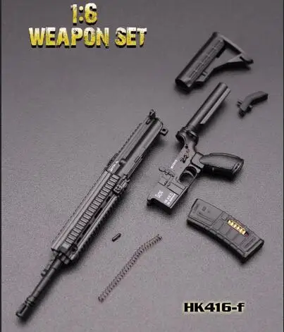 HK416 F 1/6 весы мини Таймс игрушки 1/6 серии HK416 серии M4 винтовка пистолет оружие Модель игрушки F 1" фигурки аксессуары коллекции - Цвет: HK416 F