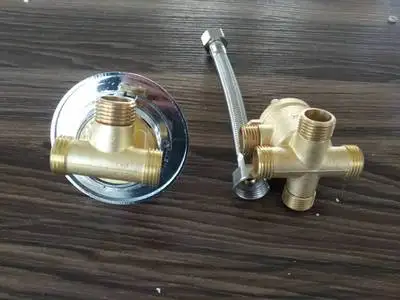 4 ways Screw thread MTTUZK настенный 2/3/4/5 способов водоотводная Труба латунный душевой кран винт или интубации Сплит душевая кабина душевая комната смесительный клапан - Цвет: 4 ways Screw thread