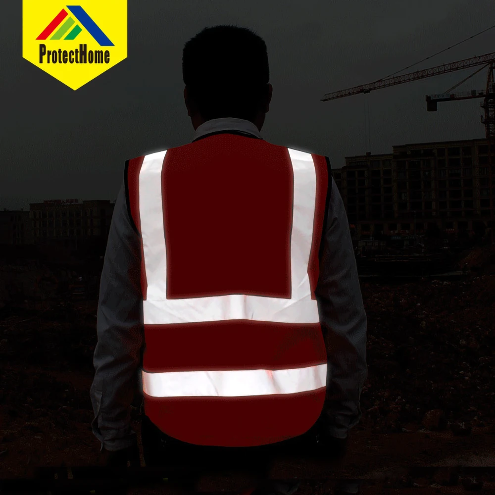 

Motorcycle Jacket Reflective Vest Safety Vest Body Safe Protective Traffic Facilities For Running Riding Sports Gilet 5 Colour