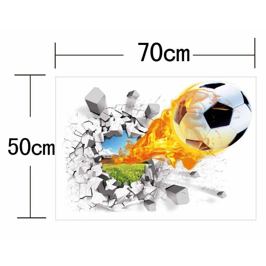 Европейский сертифицированных 3d обои Баскетбол Футбол Наклейки на стену Задний