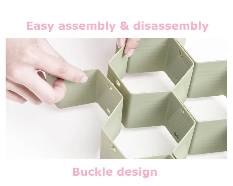 WBBOOMING Регулируемый органайзер для выдвижных ящиков сотовая доска Разделитель