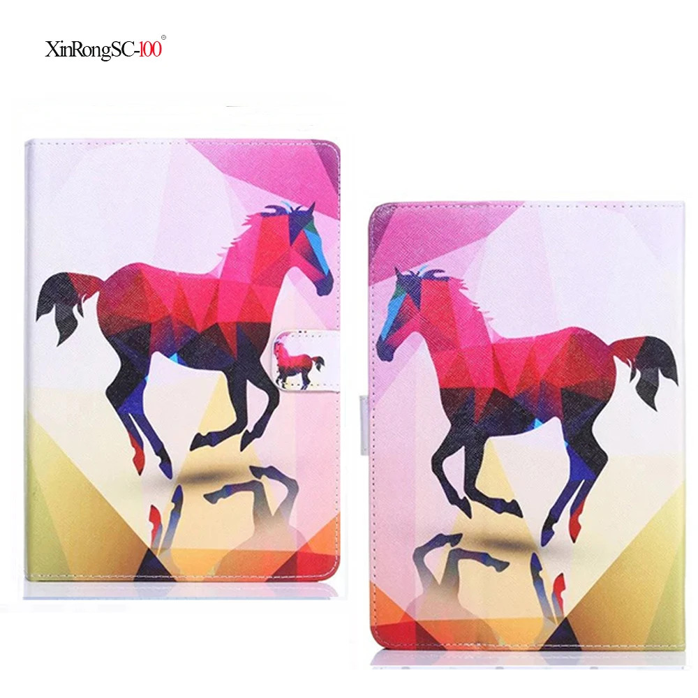 Универсальный чехол для chuwi hi9 air HiPad ALLDOCUBE M5 M5S Teclast M30 M20 Onda x20 10,1 дюймов для планшета, с принтом из искусственной кожи чехол-подставка