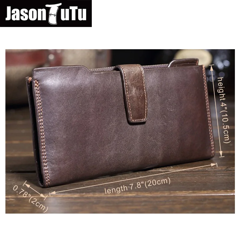 Мужской Длинный кошелек из натуральной кожи сумка для денег мужской Натуральная