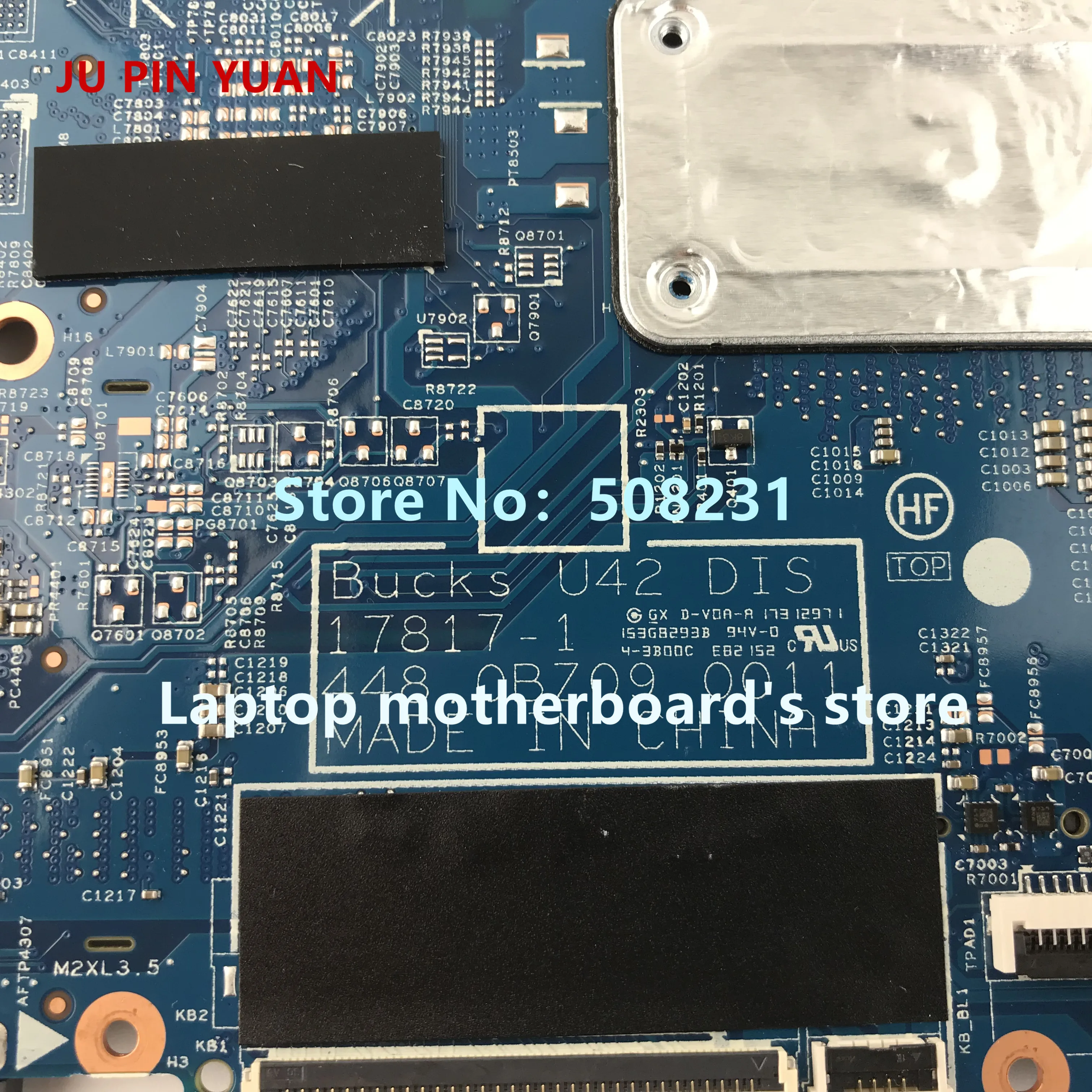 JU PIN юаней дороже; 939383-601 448.0BZ09.0011 материнская плата для HP PAVILION X360 Кабриолет 14-BA 14M-BA Материнская плата ноутбука i5-8250U