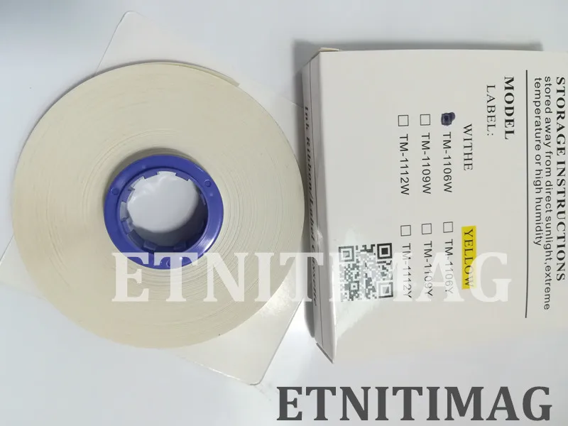 Label Tapes Core tm-1112y 9mm x 30m (White Or Yellow)For Cable ID Printer Tube Mk1000 Mk2000 Mk1100 Mk2100 Mk1500 Mk2500 | Компьютеры и