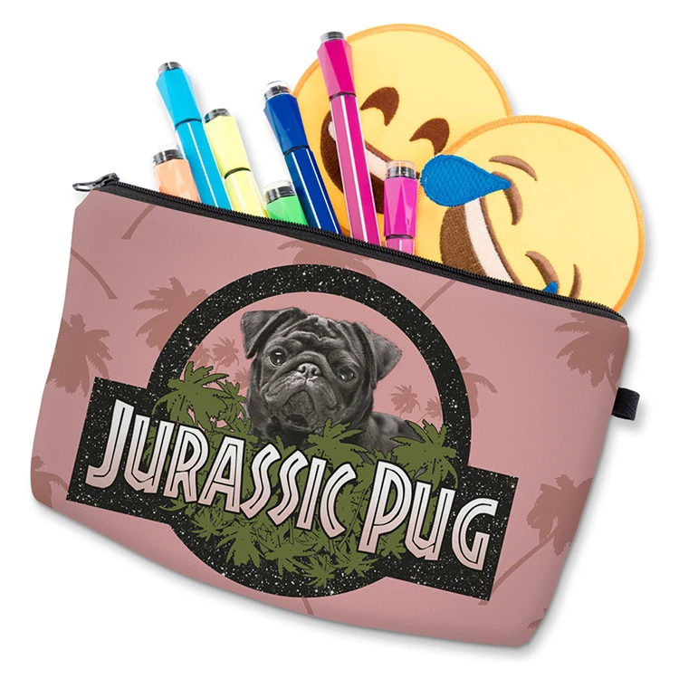 Gabwe 3D печать сумка для макияжа чехол pug Life розовые милые косметичка для путешествий Чехол Портативный гигиеническая Косметика сумка дорожная сумка-Органайзер сумка