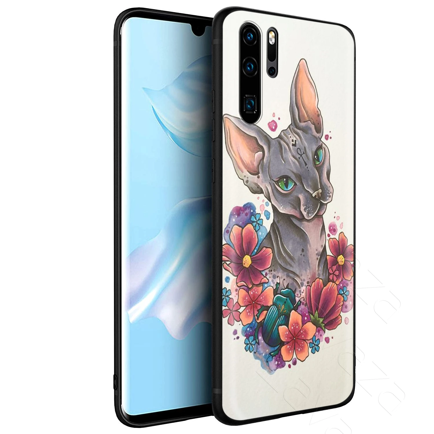 Lavaza Sphynx Sphinx Cat Case for Huawei Mate Y7 Y9 P8 P9 P10 P20 P30 P40 Max Lite Pro P Smart Mini |