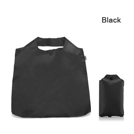 Black Дорожная сумка-Органайзер для хранения, большая емкость, водонепроницаемые сумки, толстая Сумочка Ripstop, портативная складная нейлоновая сумка для покупок - Цвет: Black