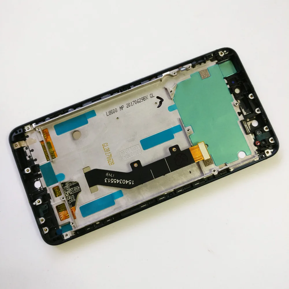 Белый/черный для BQ Aquaris X/BQ Aquaris X Pro ЖК-дисплей+ сенсорный экран дигитайзер сборка Замена с рамкой