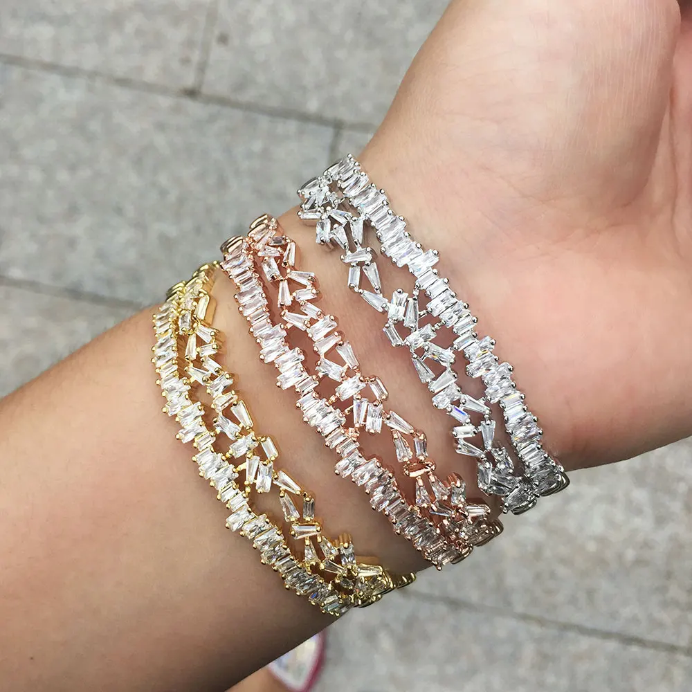 GODKI модные изысканные Роскошные Gemoetric кубический цирконий вечерние свадебные Saudi