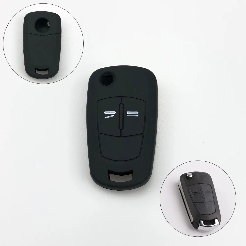 

Silicone Folding Flid Car Key Cover Case Fob For Vauxhall Opel Corsa Astra Vectra Signum 2 Button Silicone Remote
