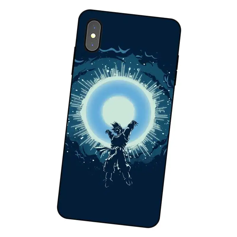 N323 Dragon Ball Wukong Черный силиконовый чехол для Apple iPhone 11 Pro XR XS Max X 8 7 6 6S Plus 5 5S SE |