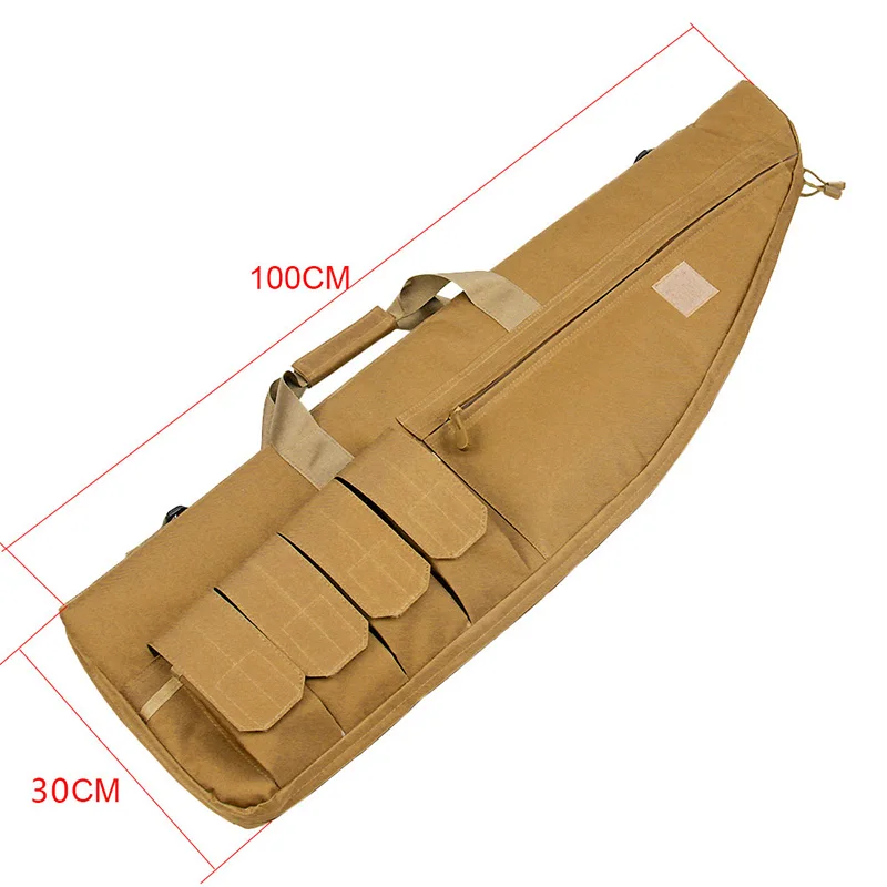 

PPT Military Black Tan 100CM 600D Oxford Waterproof Fabric Airsoft Case Rifle Bag PP12-0012