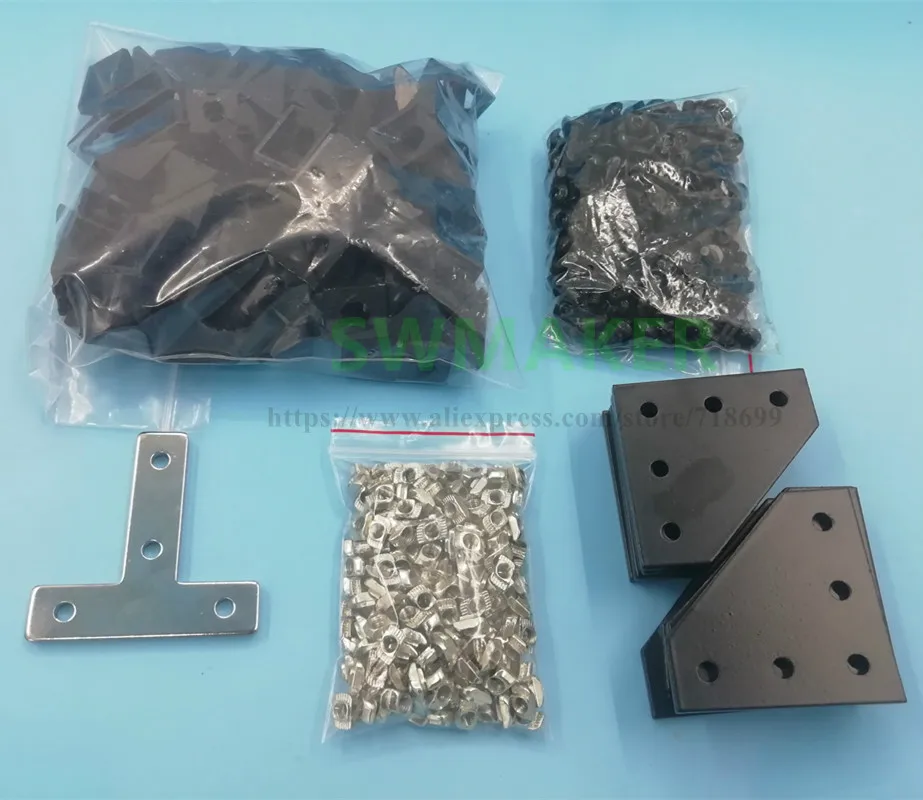 Hardware Kit Screws Nuts and brackets for BLV mgn Cube Project Parts For DIY CR10 Anet E12 3D Printer | Компьютеры и офис
