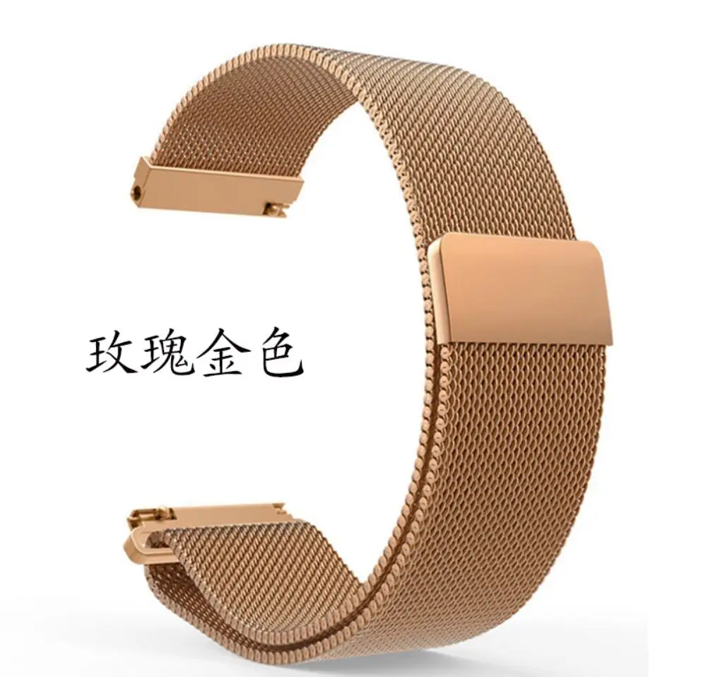 rose gold Браслет из нержавеющей стали B5 металлический ремешок для huawei B3 B2 Talkband band 15 мм 16 мм 18 мм - Цвет ремешка: rose gold