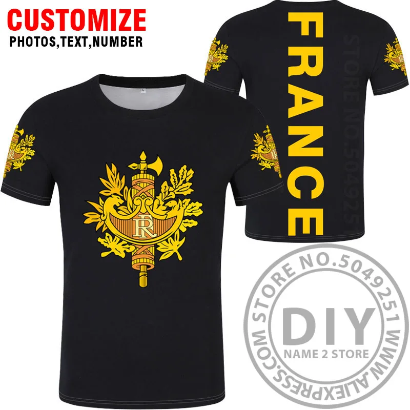 Style 10 Франция футболка diy на заказ имя номер fra футболка Национальный флаг Марианна французский принт слово fr колледж фото логотип одежда - Цвет: Style 10