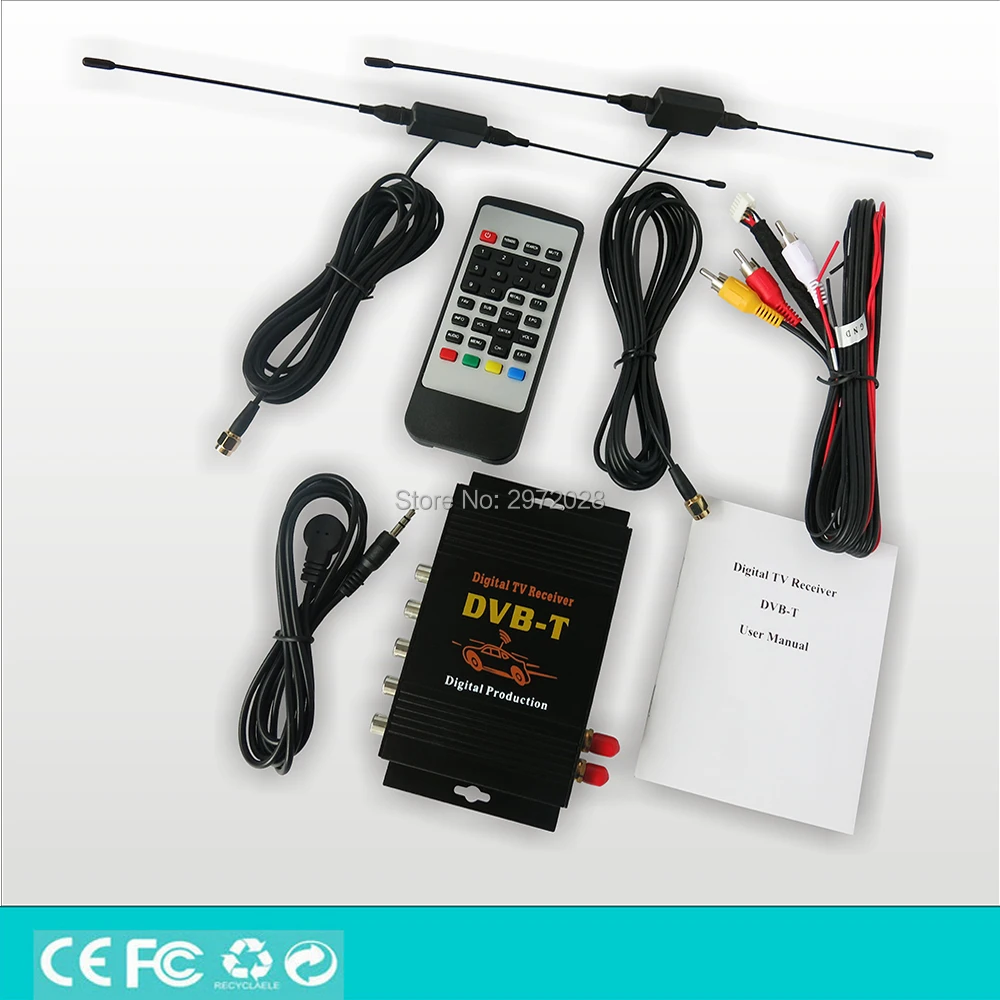 Автомобильный DVB T HD 1080P HDMI CVBS мобильный цифровой ТВ приемник Мобильный автомобиль