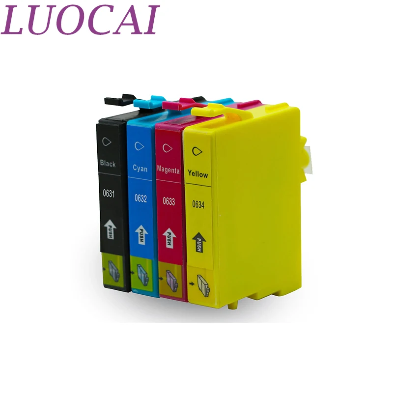 4X LuoCai Ink Cartridge Compatible T0631 T0632 T0633 T0634 For Epson StylusC67 C87 Plus CX3700 CX4100 CX4700 Printer | Компьютеры и