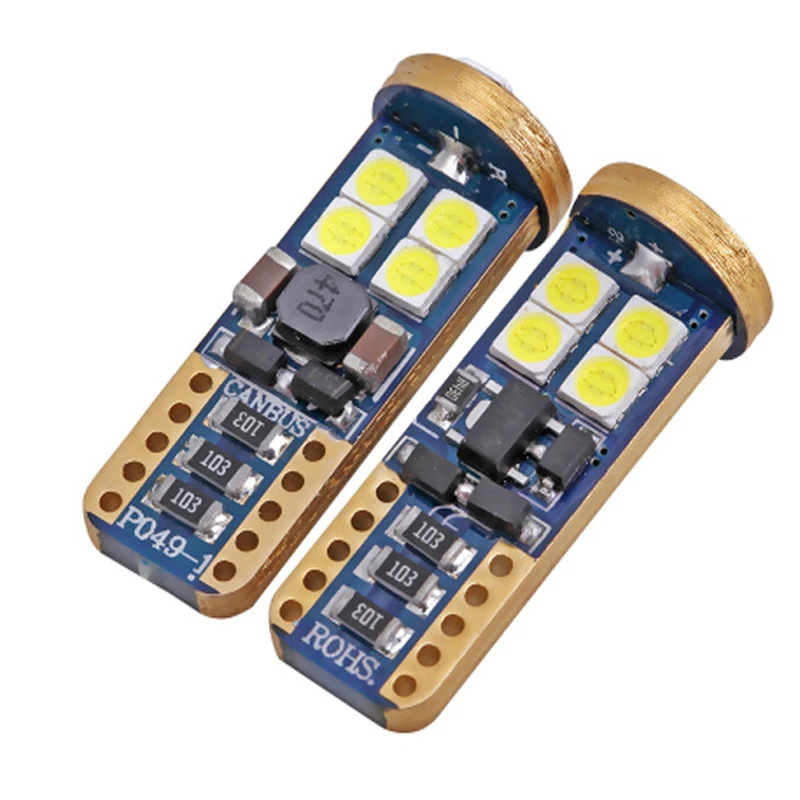 Светодиодная автомобильная лампа T10 168 Canbus 2 шт. 194 W5W 12SMD 3030 чипсет светодиодные