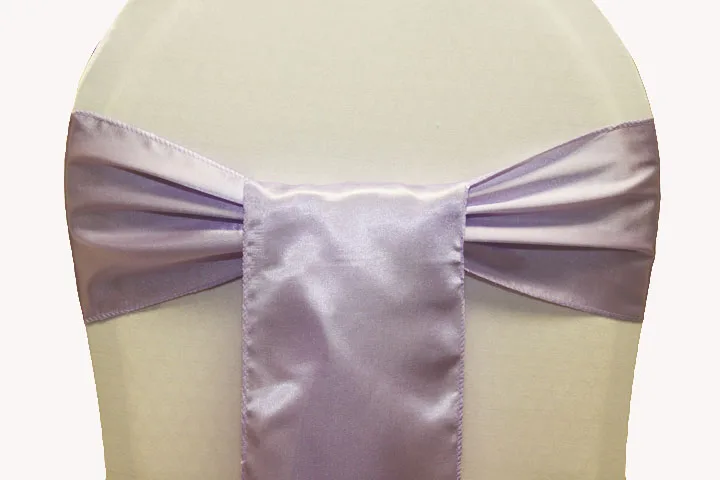 lavender 50 шт., 15x275 см Свадебный сатиновый стул Sashs атласные чехлы для стульев бантики Домашняя вечеринка, украшения для гостиничный Банкетный стул Декор - Цвет: lavender