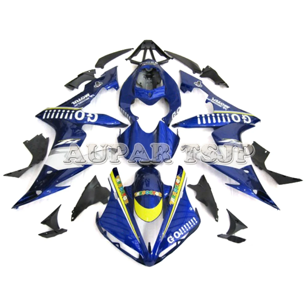 

High Quality Plastic Fairing Kit For Yamaha YZF1000 R1 2004 2005 2006 04 - 06 Blue Yellow GO!!! Complete Fairings Bike Panels