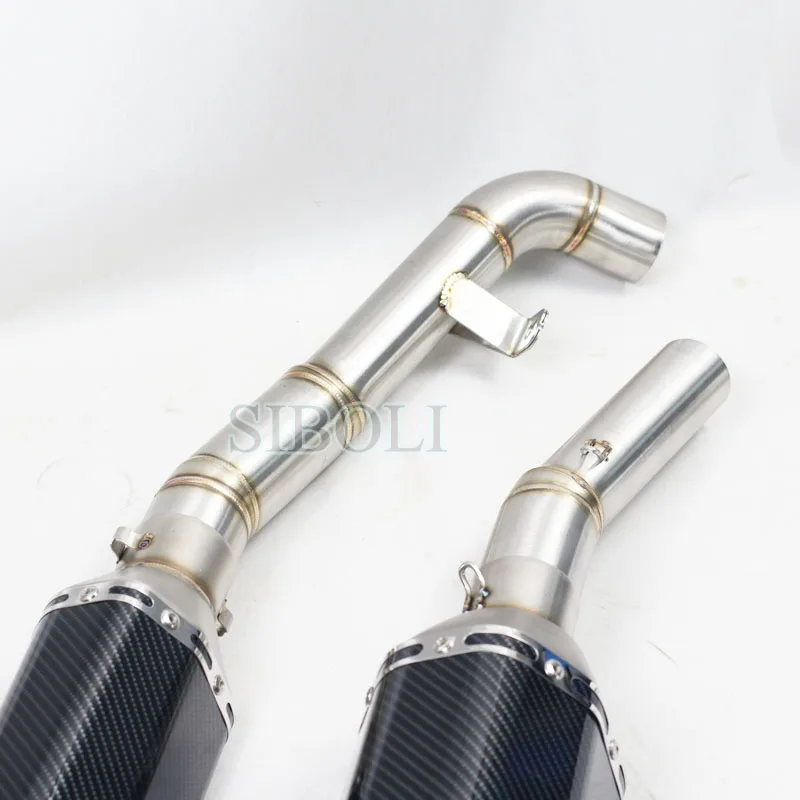 Z1000 мотоцикл Выхлопная средняя труба Соединительная из нержавеющей стали без