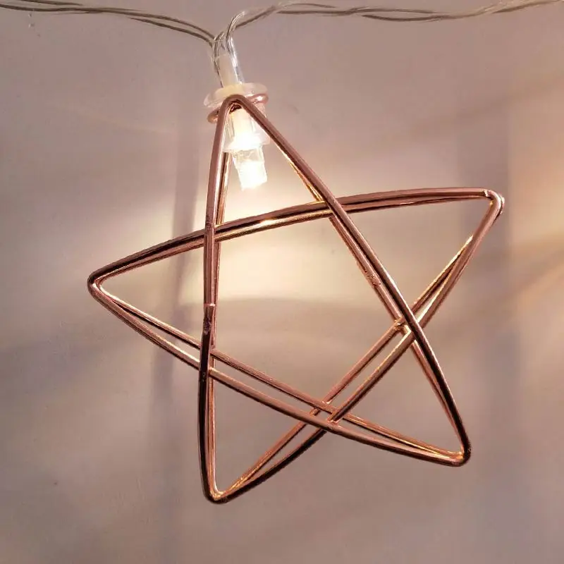 LED String Light Room Garden Lamp Yard Festival Christmas Geometry Decoration TN88