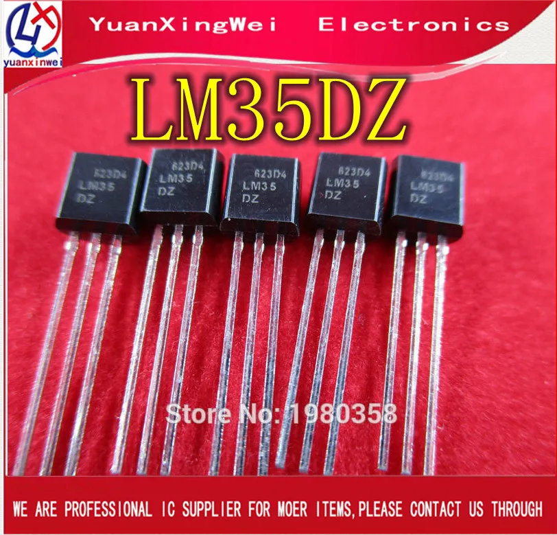 1 шт./лот LM35D LM35 LM35DZ LM35DZ/NOPB TO-92 датчики для монтажа на плате IC