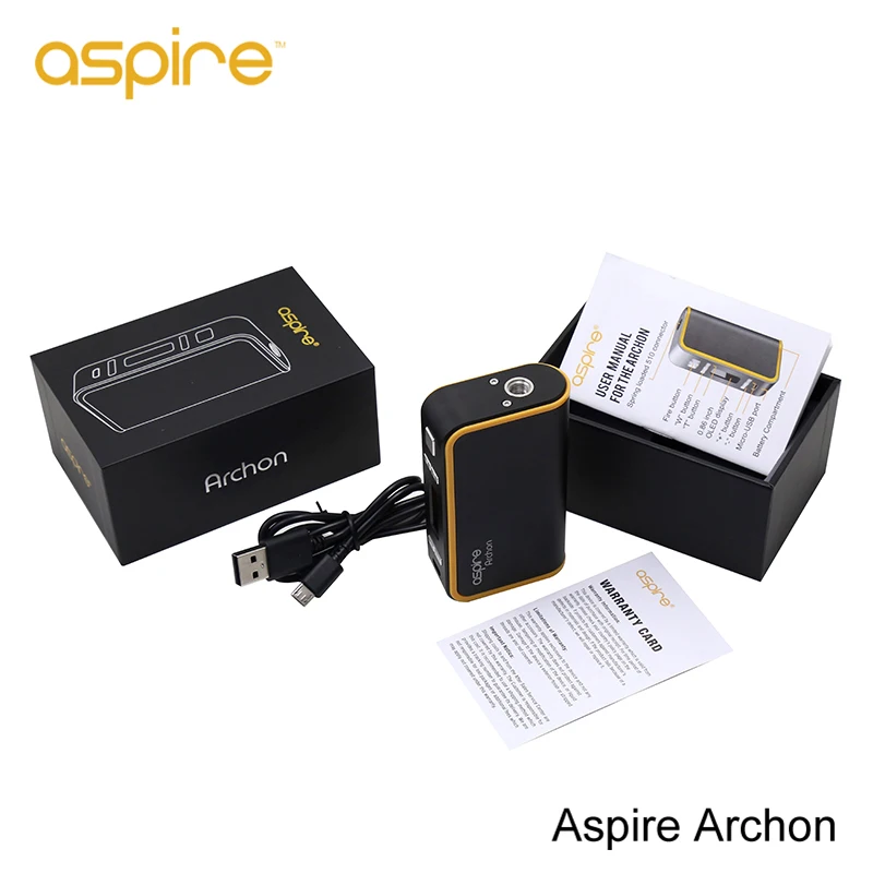 1 шт. 100% Оригинал Aspire ARCHON 150 Вт TC поле mod электронная сигарета без 18650 батареи