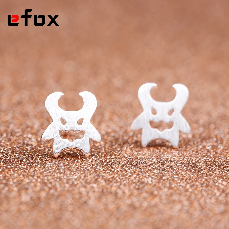 19 стильных серебряных серег милые маленькие шпильки с демоном для девочек