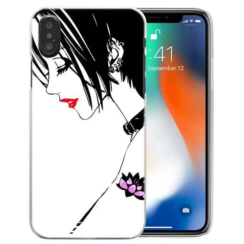 08 Чехол Nana аниме для iPhone XS Max XR X или 10 6 6S 7 7S 8 Plus 5S SE 5 4S 4 5C Жесткий пластиковый прозрачный PC Coque Capa чехол для телефона - Цвет: 08