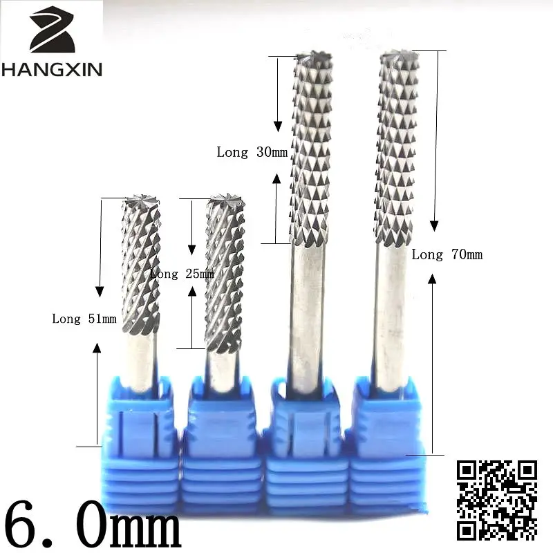 Вольфрамовый Карбид 6 0*25 мм кукурузная мельница обрабатывающий центр CNC PCB Bit Carbide