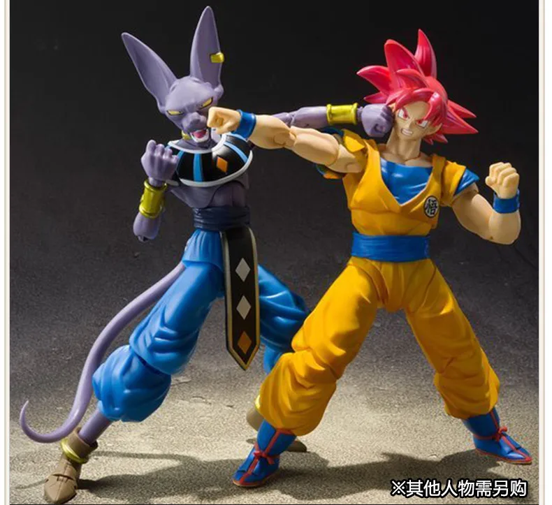 Dragon Ball Z Beerus Super Saiyan God Red hair Сон Гоку ПВХ фигурка Коллекционная модель игрушки