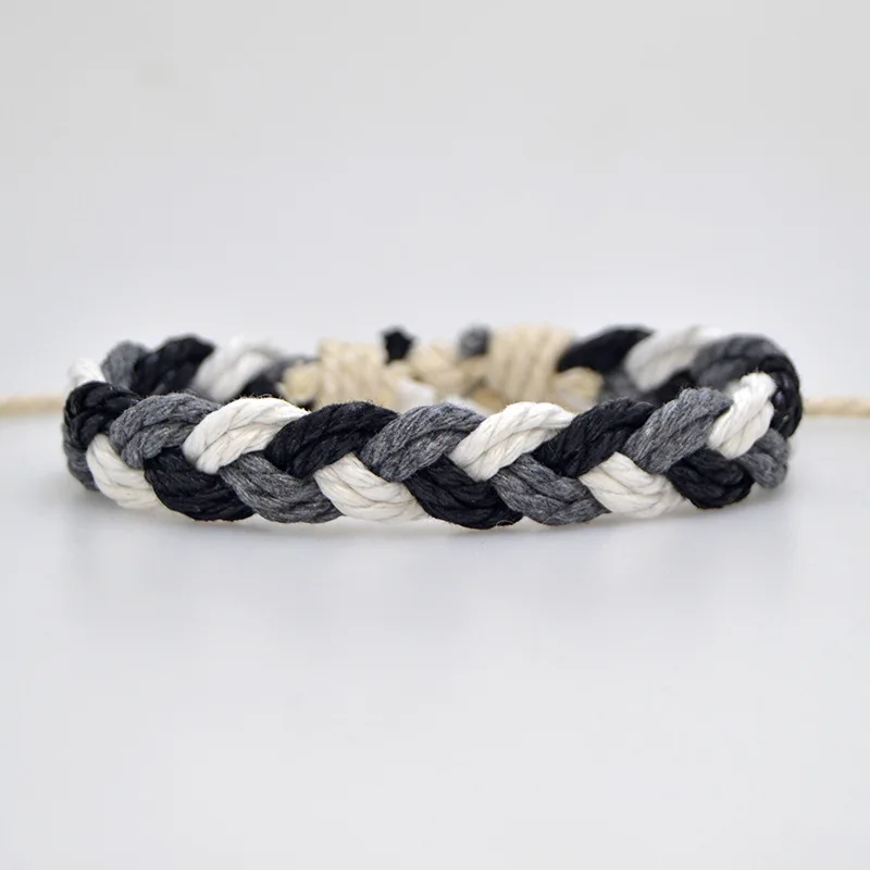 2019 мужской Плетеный веревочный браслет повседневный Модный хлопковый лучший