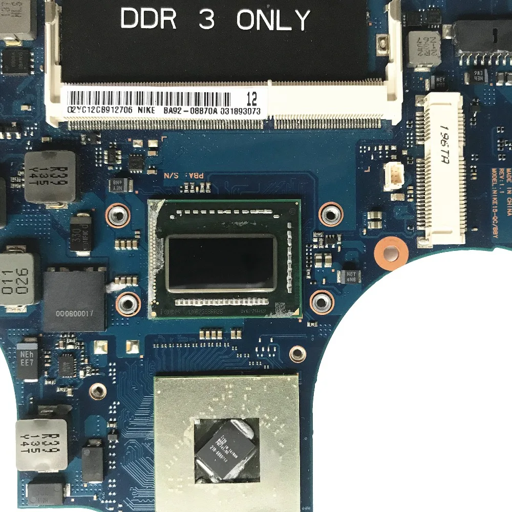 Материнская плата Reboto для ноутбука Samsung NP700Z5B 700Z5B с процессором SR02S i7 2675QM 4 Гб ОЗУ BA92