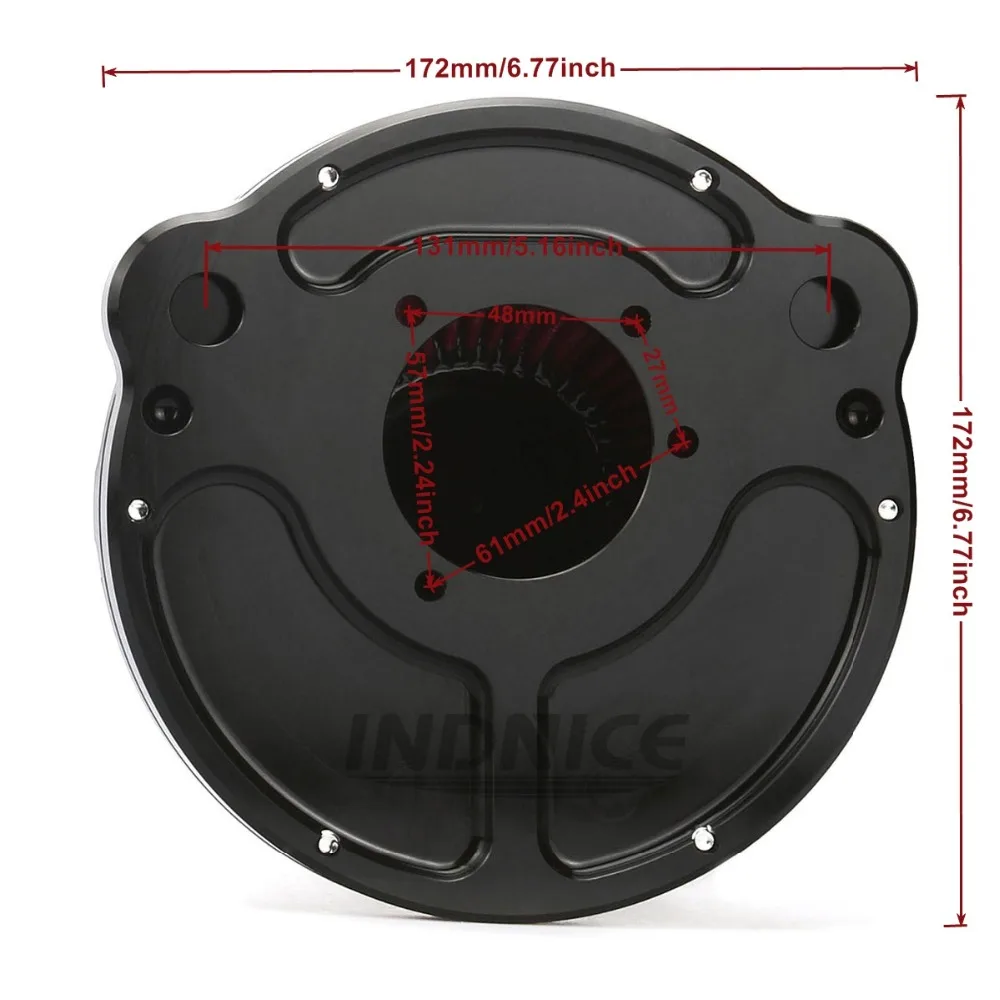 Мотоциклетный черный PM воздухоочиститель Комплект фильтров для harley Sportster 1200 Iron 883