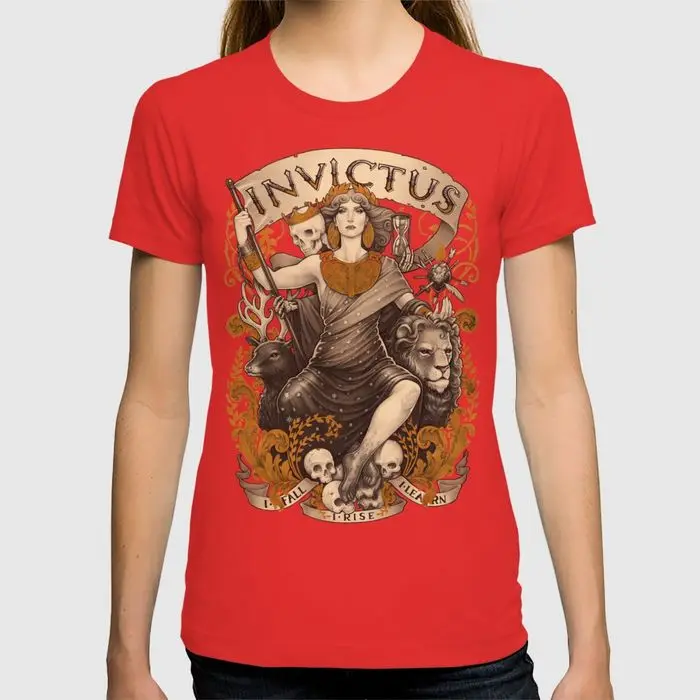 2017 Весна На Продажу женщин тенниски INVICTUS Коротким Моды Хлопок забавный тис homme