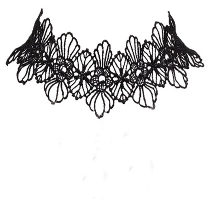 2017 модные аксессуары ручной работы ажурное кружевное ожерелье с цветами милое