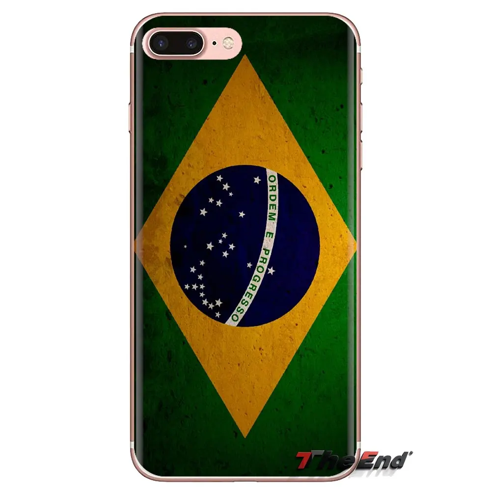 Transparent Soft TPU Case Brazilian Flag Brazil National For Huawei Mate Honor 4C 5C 5X 6X 7 7A 7C 8 9 10 8C 8X 20 Lite Pro |