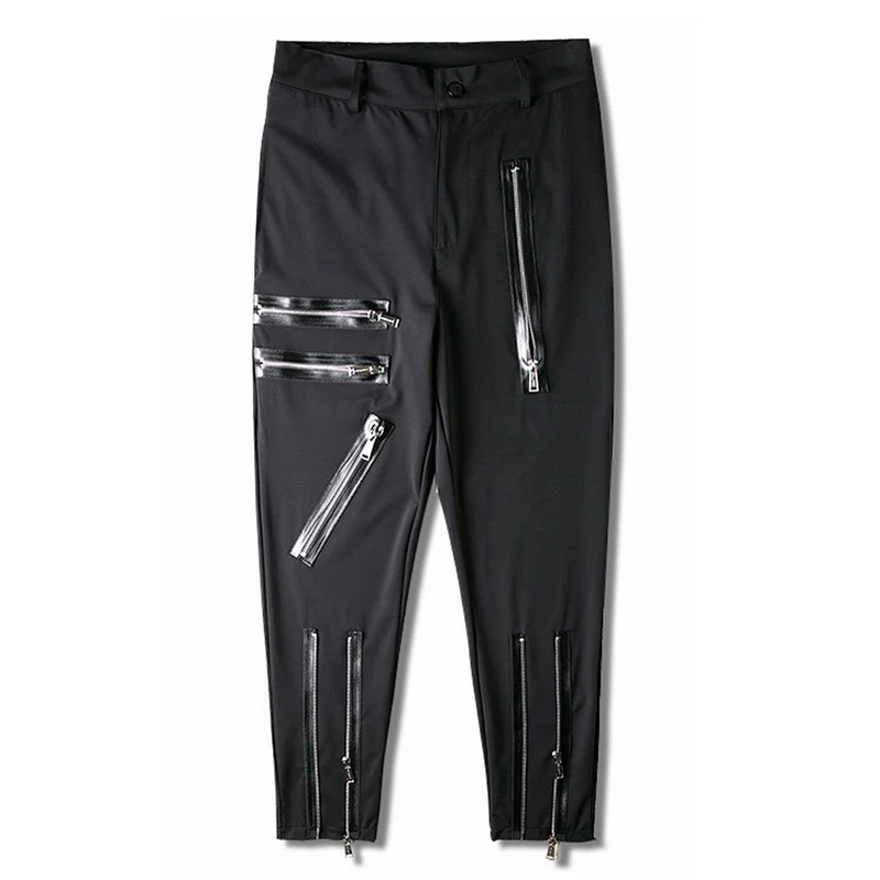 Мужские брюки на молнии большие размеры S 6XL 2018|male casual pants|casual pantsmen pants |