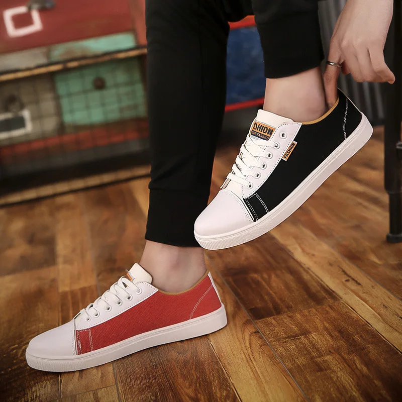 Повседневная мужская обувь из холстины модные кроссовки летние для отдыха