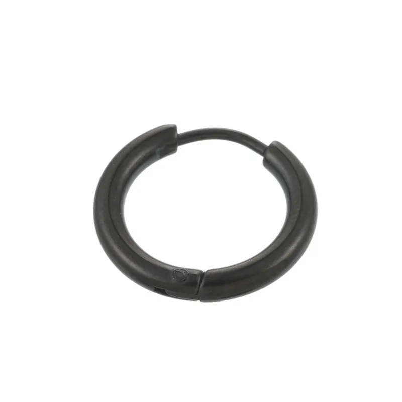 Мужские и женские серьги кольца гипоаллергенные круглые в стиле панк винтажные