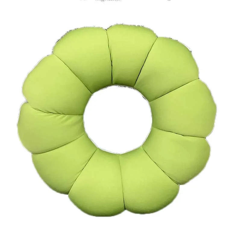 green Пончик, подушка для сиденья, копчик, ортопедическое круглое сиденье, массажное кресло, Подушка для спины, подушка для автомобиля, офисный массаж, каллипигианский коврик Kissen - Цвет: green
