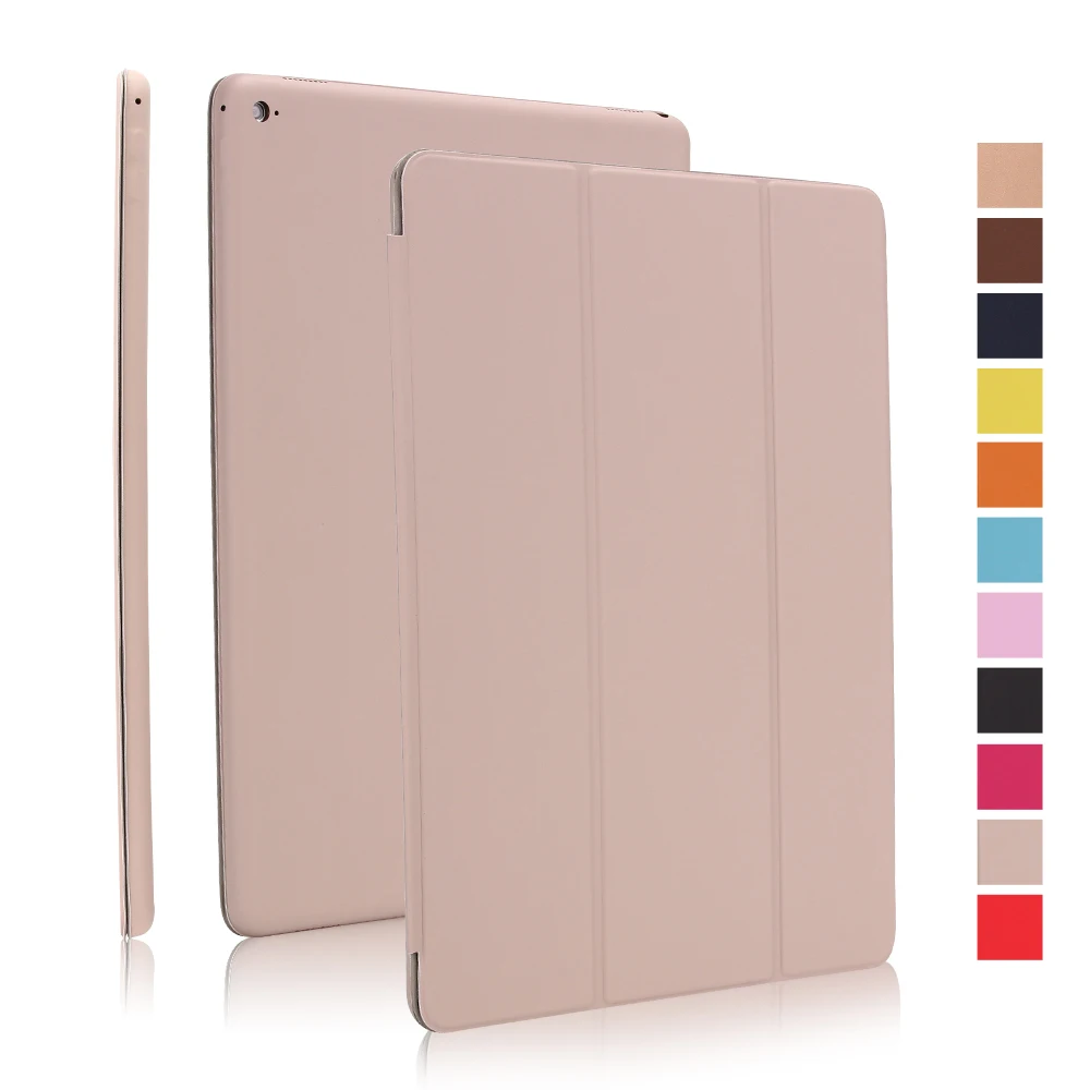 Тонкий смарт чехол для iPad Pro 12 9 2015 2016 складные чехлы книжки из искусственной кожи