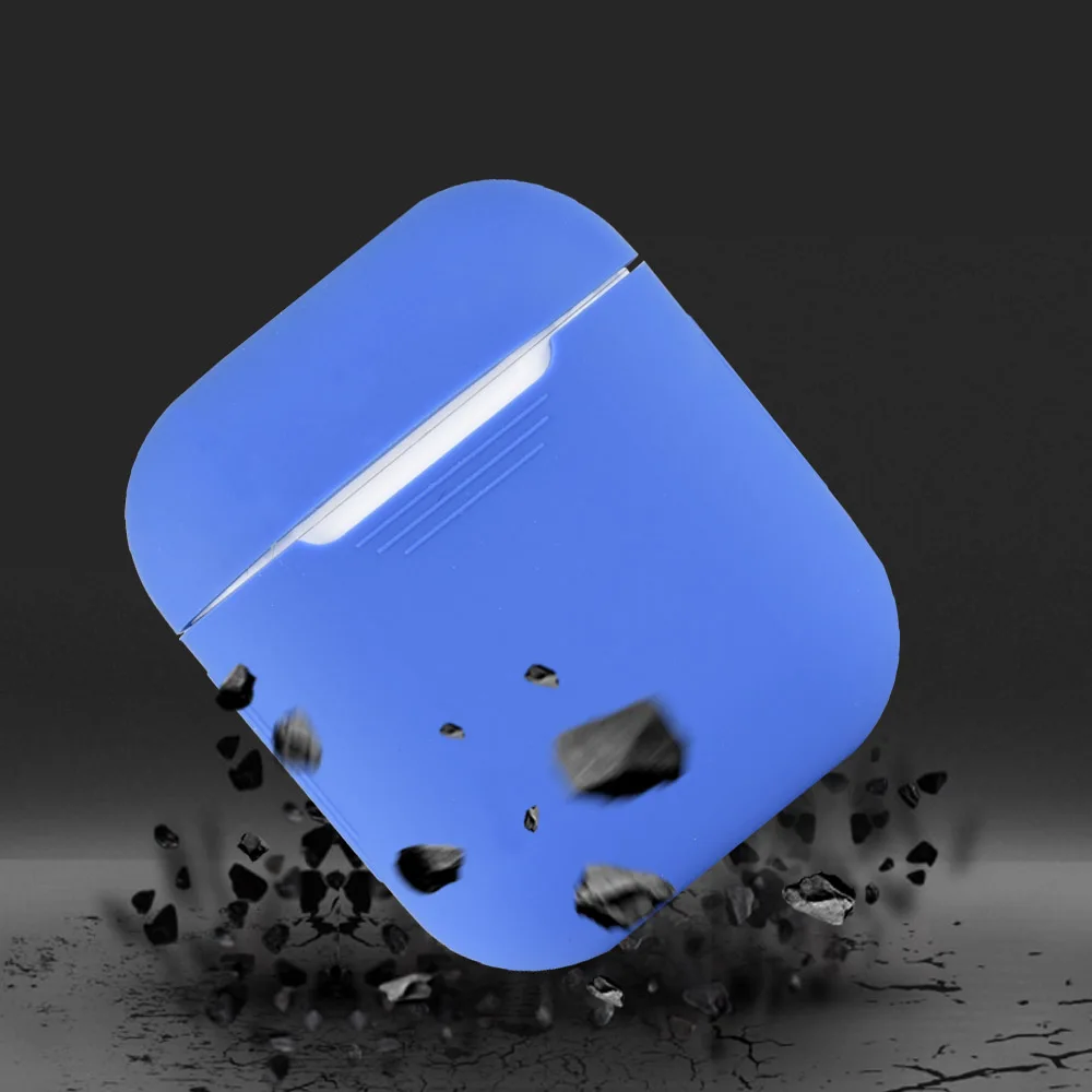 Силиконовый противоударный чехол для наушников Apple AirPods|Сумки телефона| |