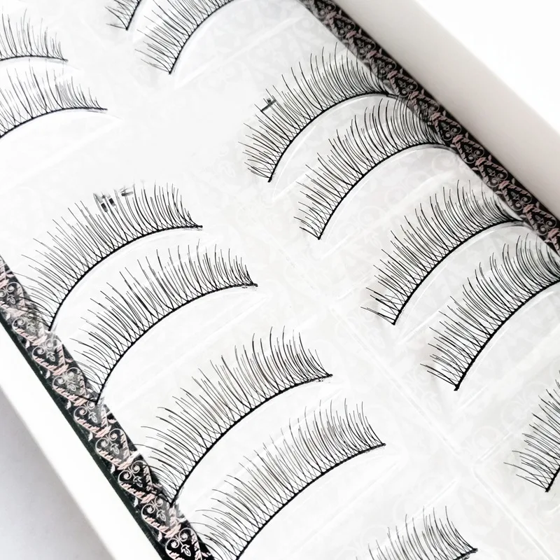 

NEW Style 10 Pairs 100% Handmade Eyelashes 3D Natural Soft Thick False Eyelashes Extension Makeup Profession Tool