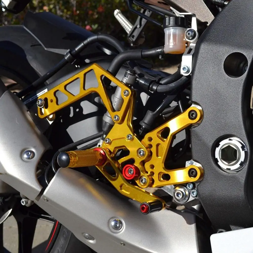 Регулируемые подножки с ЧПУ педаль для ног Yamaha YZF R1 2015 2016 2017 2018|Подставки под ноги|